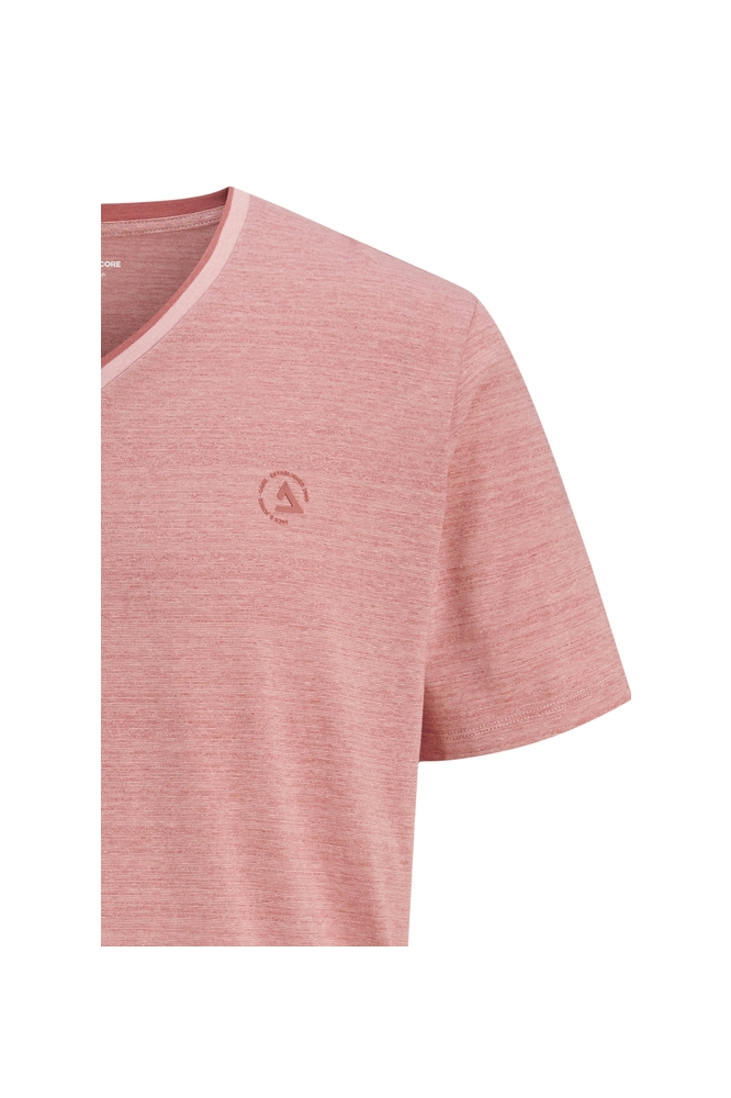 JCOCONTRAST TEE SS V-NECK SMU 12258394 PINK ICING